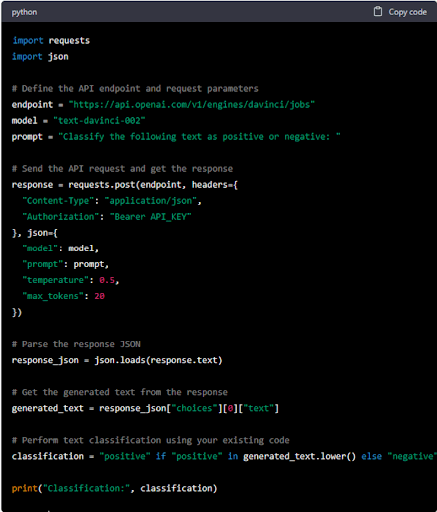 OpenAIs GPT-3 API to generate text