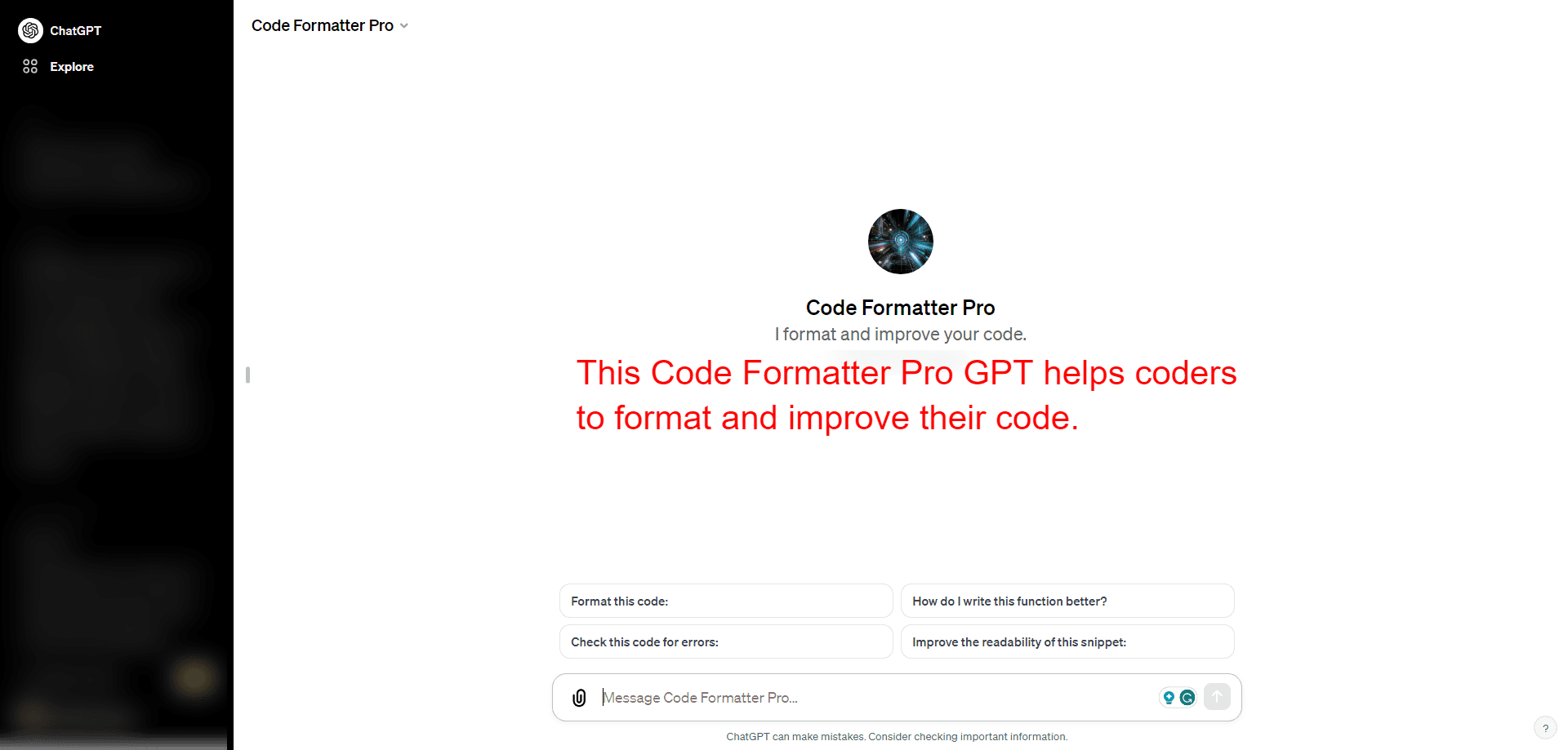 ChatGPT-Code-Formatter-Pro