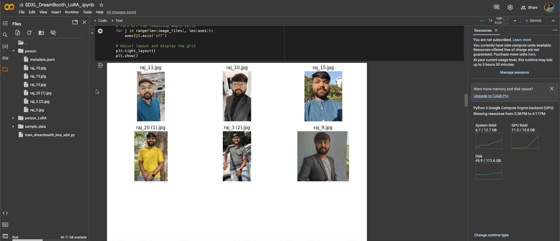 data set requirement and collection