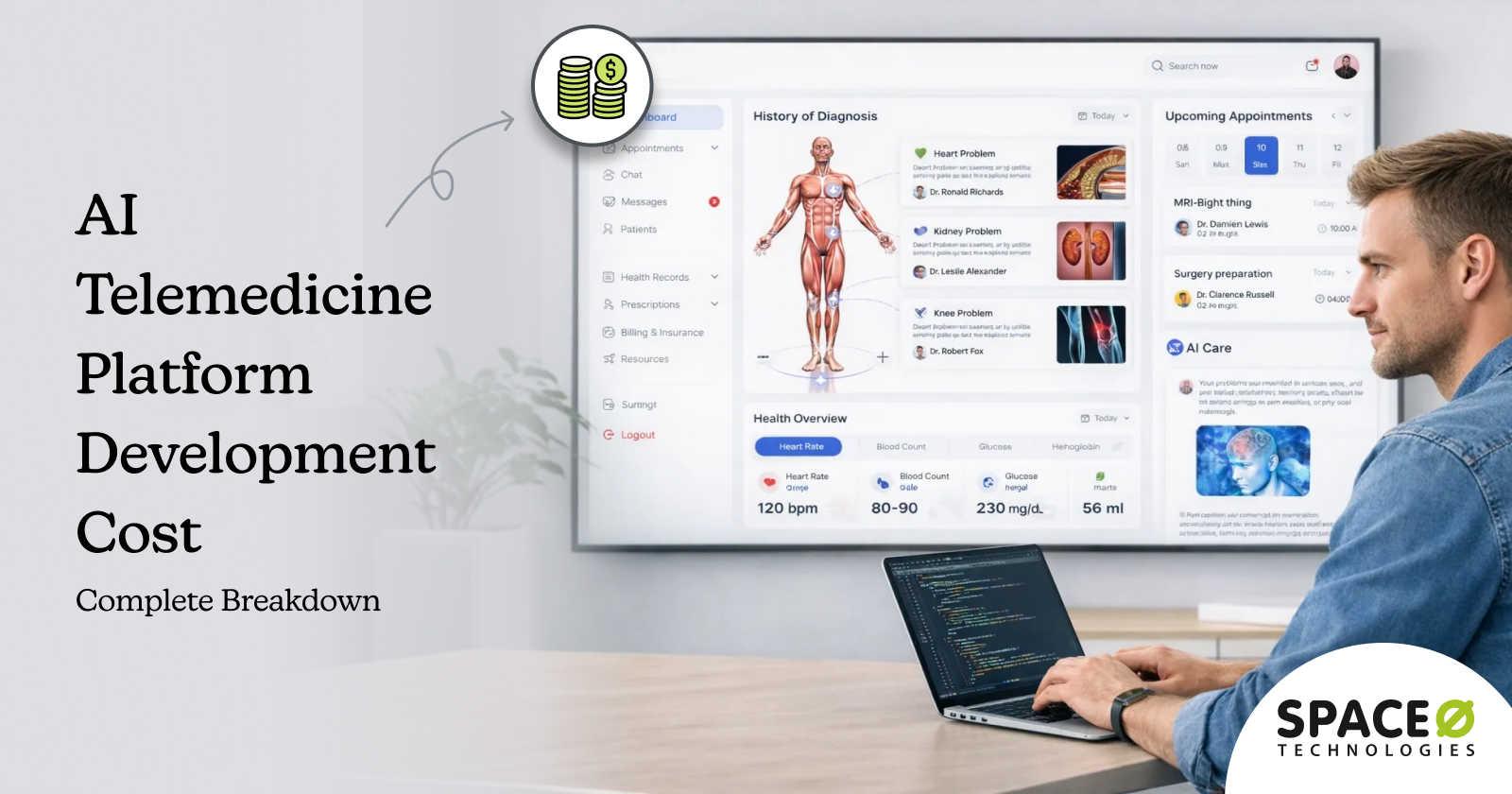AI Telemedicine Platform Development Cost Complete Breakdown